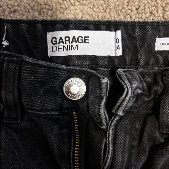 Garage Denim Straight Leg Black Jeans - Picture 3 of 3